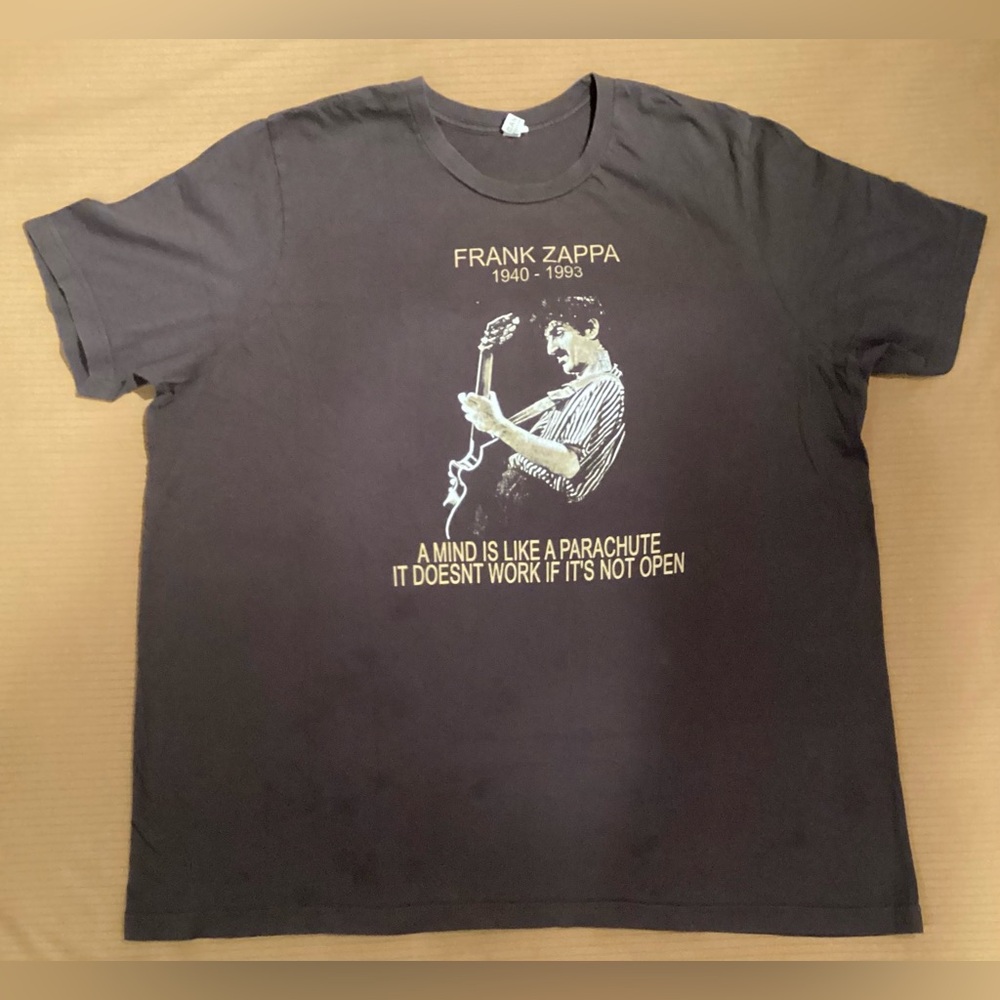 Frank Zappa Band Shirt A Mind Is Like A Parachute T-shirt